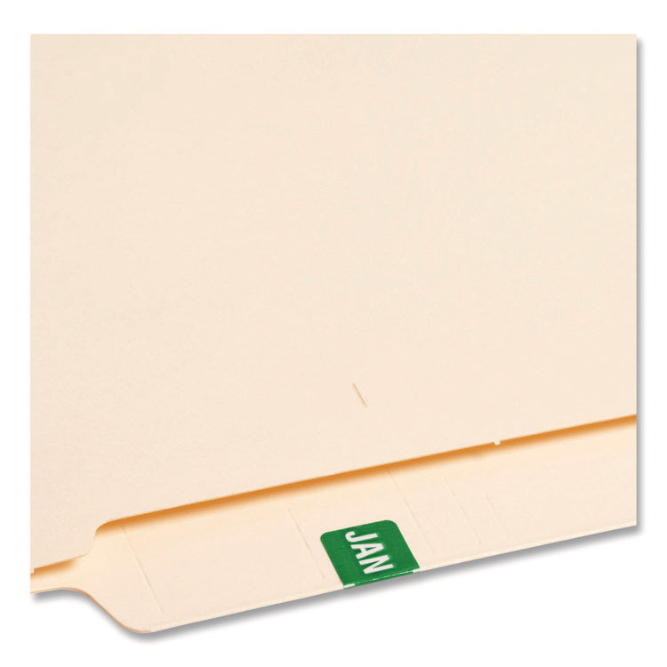 Monthly End Tab File Folder Labels, Jan-Dec, 0.5 X 1, Assorted, 25/sheet, 120 Sheets/box