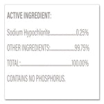 Spore Defense Cleaner Disinfectant, Closed System, 1 gal Refill Bottle, 4/Carton