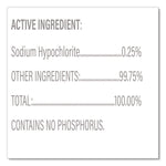 Spore Defense Cleaner Disinfectant, Open System, 1 gal Refill Bottle, 4/Carton