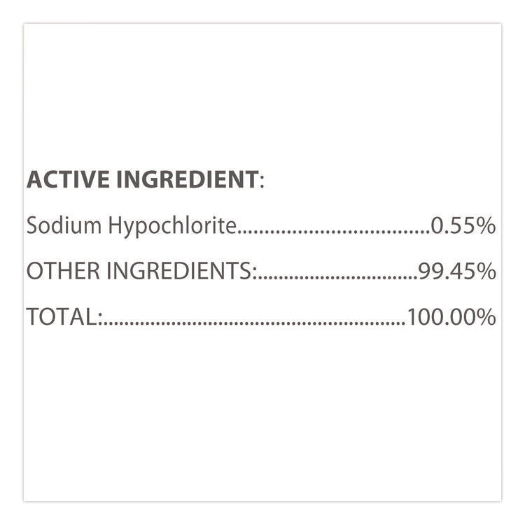 Bleach Germicidal Wipes, 1-Ply, 6.75 x 9, Unscented, White, 70/Canister