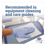 Bleach Germicidal Wipes, 1-Ply, 6.75 x 9, Unscented, White, 70/Canister, 6 Canisters/Carton