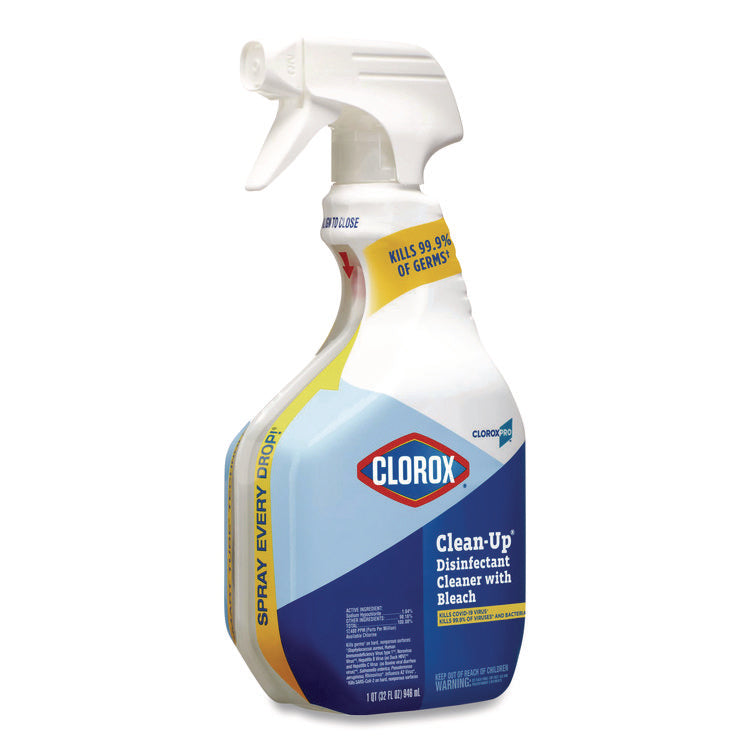 CloroxPro Clean-Up Disinfectant Cleaner with Bleach, 32 oz Smart Tube Spray