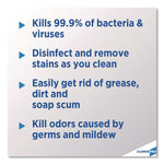 CloroxPro Clean-Up Disinfectant Cleaner with Bleach, 128 oz Refill Bottle, 4/Carton