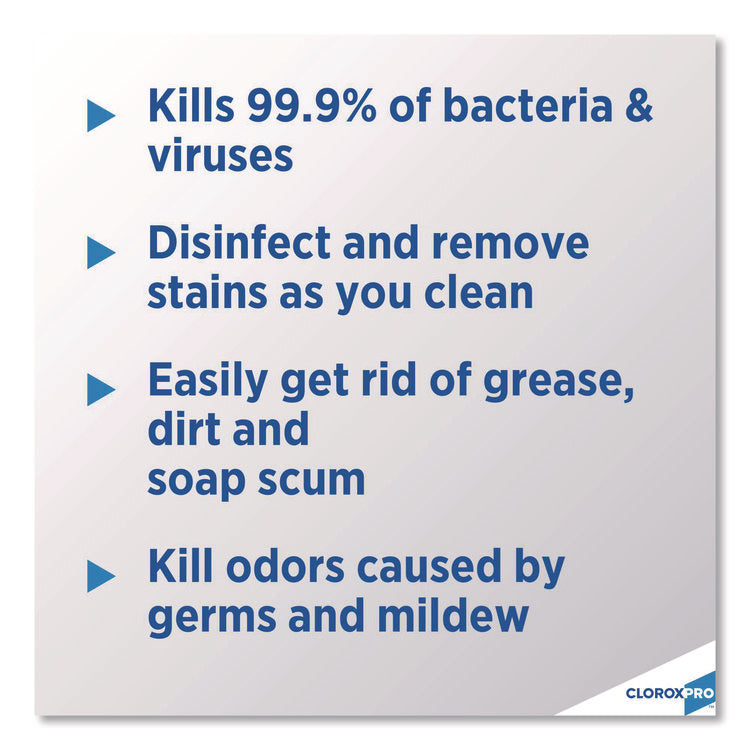 CloroxPro Clean-Up Disinfectant Cleaner with Bleach, 128 oz Refill Bottle, 4/Carton