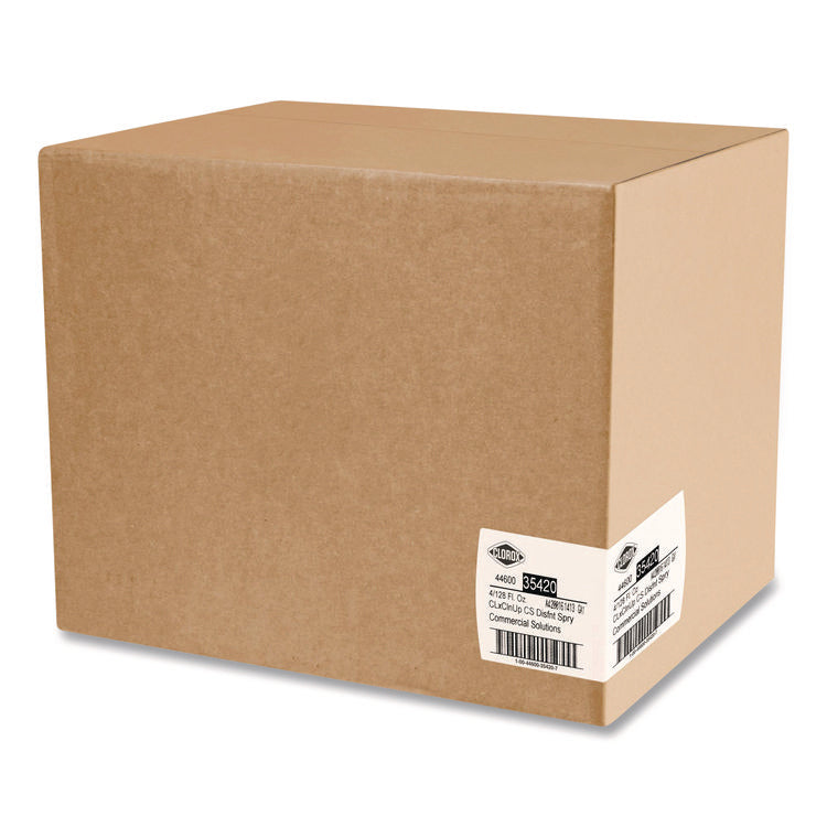 CloroxPro Clean-Up Disinfectant Cleaner with Bleach, 128 oz Refill Bottle, 4/Carton