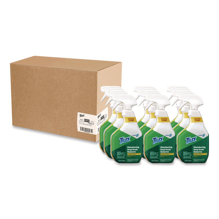 CloroxPro Disinfecting Soap Scum Remover Spray, 32 oz Smart Tube Spray, 9/Carton