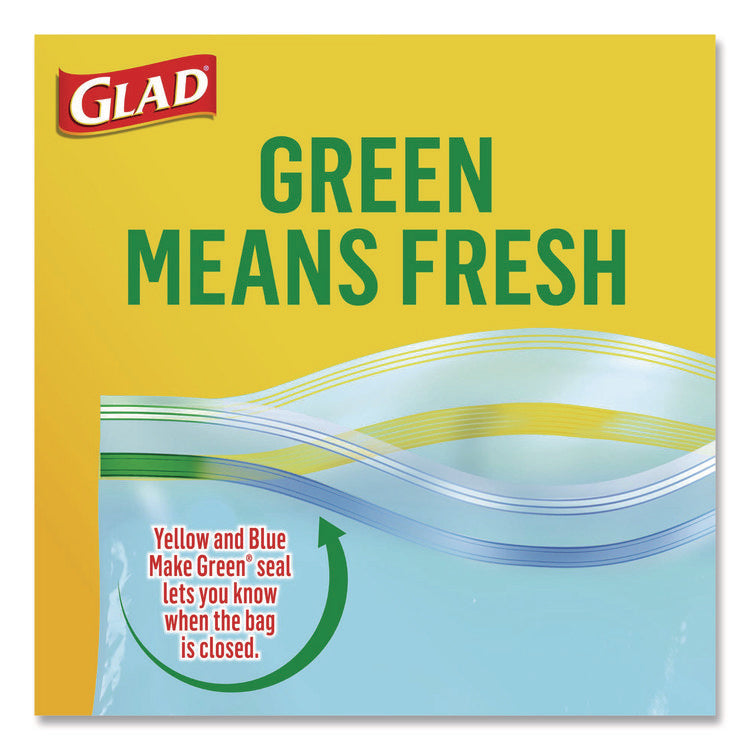 Zipper Food Storage Plastic Bags, Freezer Bags, Quart Size, 7.75 x 8.44, Clear, 20 Bags/Box, 12 Boxes/Carton