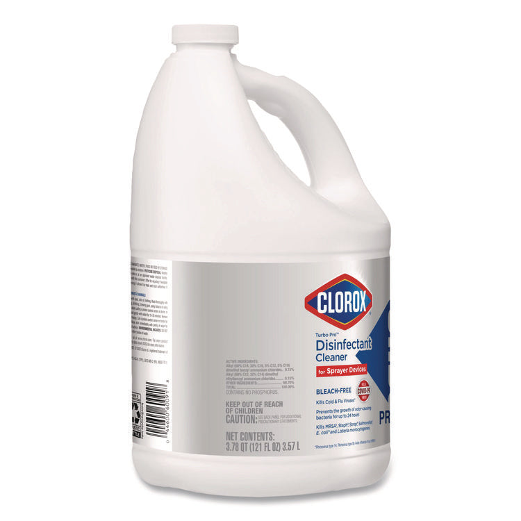 Turbo Pro Disinfectant Cleaner For Sprayer Devices, 121 Oz Bottle, 3/carton