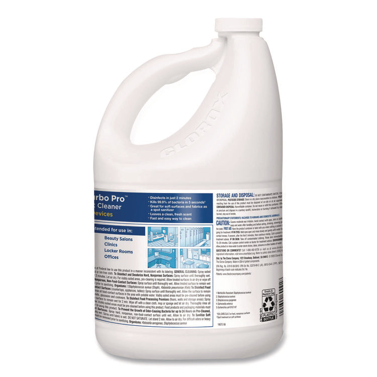 Turbo Pro Disinfectant Cleaner For Sprayer Devices, 121 Oz Bottle, 3/carton