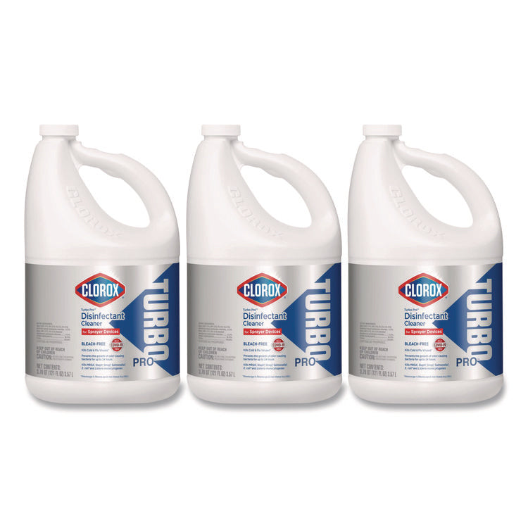 Turbo Pro Disinfectant Cleaner For Sprayer Devices, 121 Oz Bottle, 3/carton