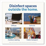 Disinfecting Wipes, On the Go Bleach Free Travel Wipes, 1-Ply, 6.53 x 2.79, Fresh Scent, White, 9/Pack, 24 Packs/Carton