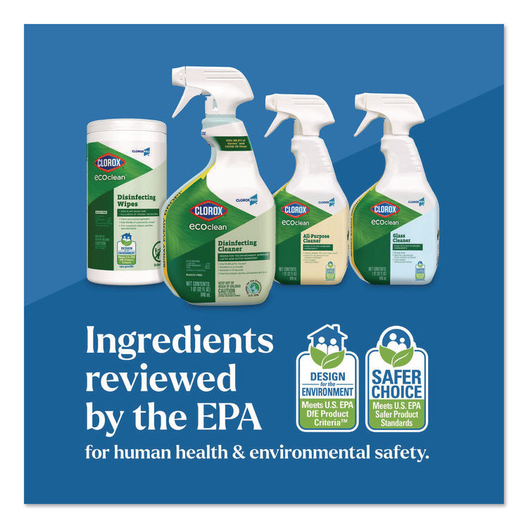 Clorox Pro EcoClean Disinfecting Cleaner, Unscented, 32 oz Spray Bottle