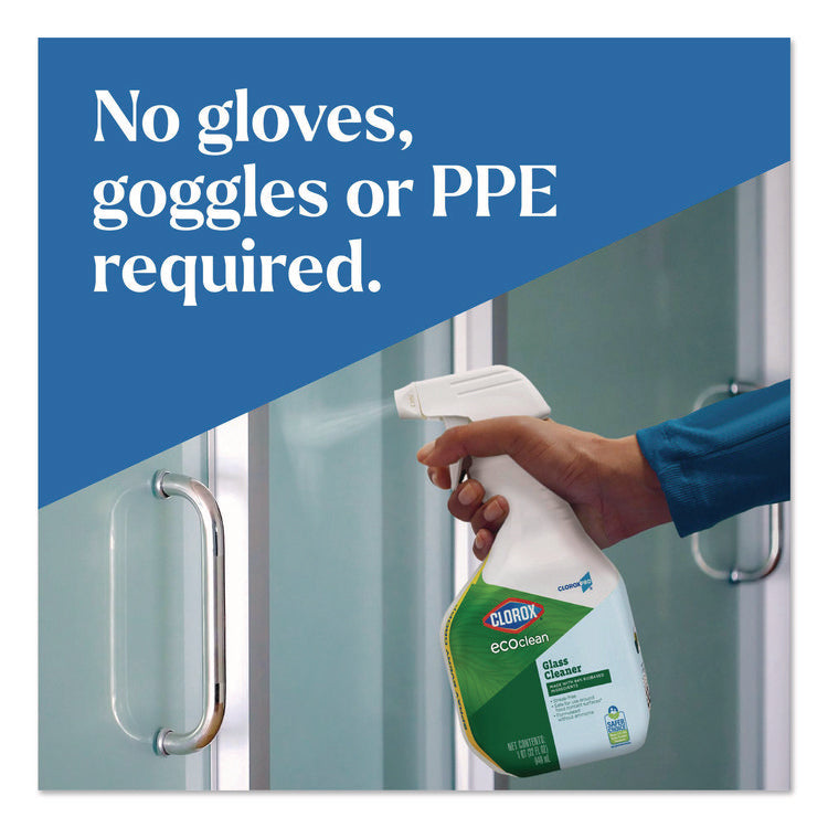 Clorox Pro EcoClean Glass Cleaner, Unscented, 32 oz Spray Bottle