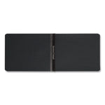 Prong Fastener Premium Pressboard Report Cover, Two-Piece Prong Fastener, 2" Capacity, 8.5 X 11, Black/black