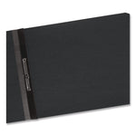 Prong Fastener Premium Pressboard Report Cover, Two-Piece Prong Fastener, 2" Capacity, 8.5 X 11, Black/black