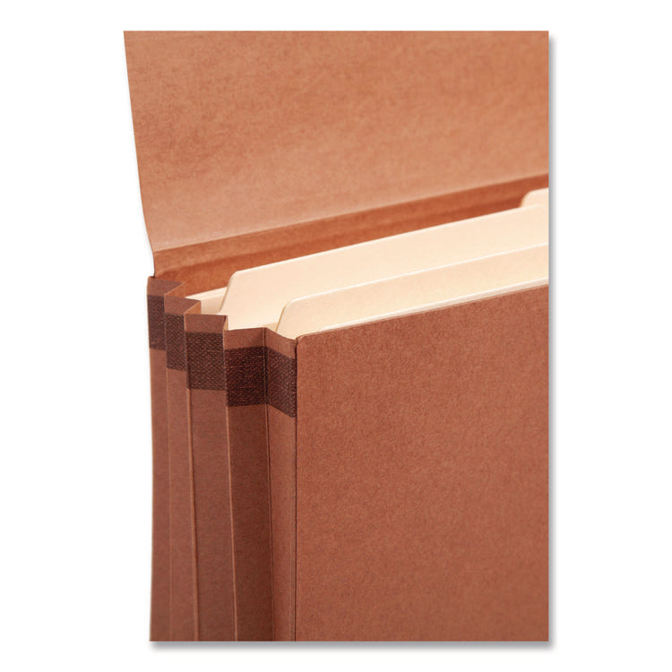 Redrope Expanding Wallets, 3.5" Expansion, 1 Section, Cloth Tie Closure, Legal Size (9.5" x 14.75"), Redrope