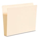 Manila End Tab Tuff Pockets, 3.5" Expansion, Letter Size, Manila, 10/box