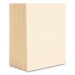 Manila End Tab Tuff Pockets, 3.5" Expansion, Letter Size, Manila, 10/box