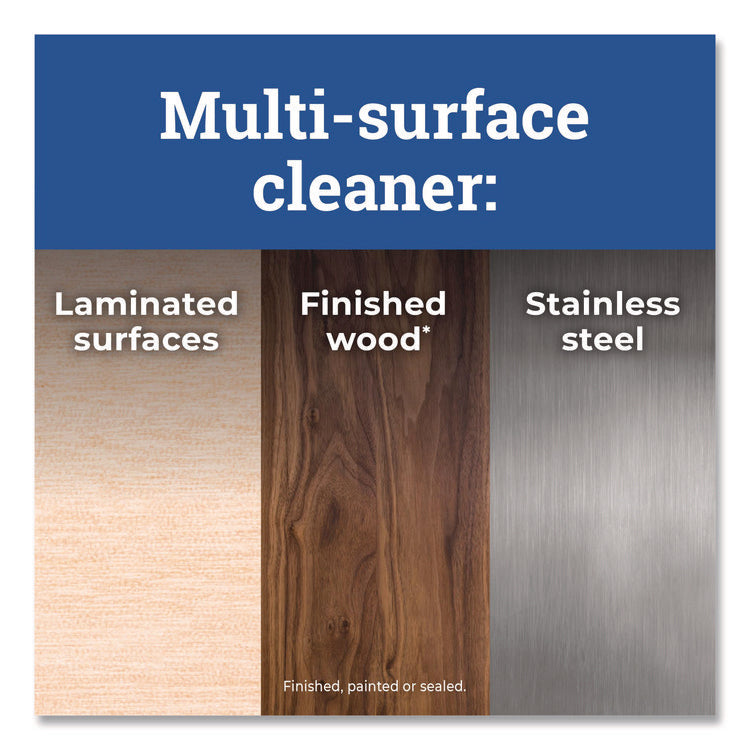 CloroxPro Multi-Surface Cleaner Concentrated, Lemon Fresh Scent, 80 oz Bottle, 3/Carton