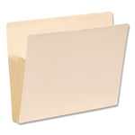 Manila End Tab Tuff Pockets, 5.25" Expansion, Letter Size, Manila, 10/box