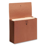 Redrope End Tab Wallets, 5.25" Expansion, 1 Section, Elastic Cord Closure, Straight Tabs, Letter Size, Redrope, 10/Box