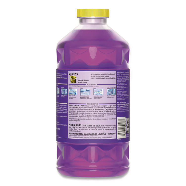 CloroxPro Multi-Surface Cleaner Concentrated, Lavender Clean Scent, 80 oz Bottle, 3/Carton