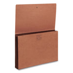 TUFF Expanding Wallets, 5.25" Expansion, 1 Section, Elastic Cord Closure, Legal Size, Redrope