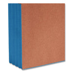 Redrope Drop-Front End Tab File Pockets, Fully Lined 6.5" High Gussets, 3.5" Expansion, Letter Size, Redrope/Blue, 10/Box