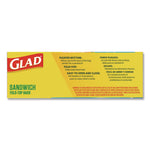 Fold Top Food Storage Plastic Sandwich Bags, 6.5 x 5.5, Clear, 180 Bags/Box, 12 Boxes/Carton