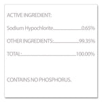 Bleach Germicidal Cleaner, 32 Oz Pull-Top Bottle, 6/carton