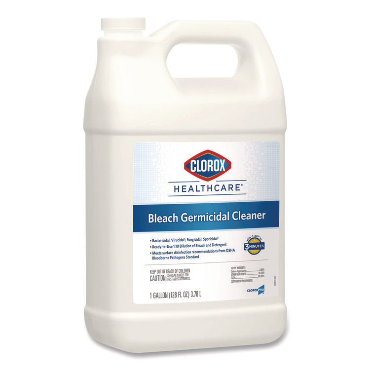 Bleach Germicidal Cleaner, 128 Oz Refill Bottle, 4/carton