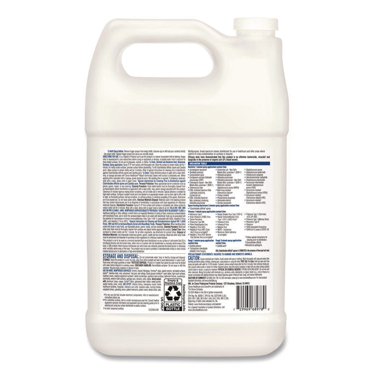 Bleach Germicidal Cleaner, 128 Oz Refill Bottle, 4/carton
