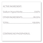 Bleach Germicidal Cleaner, 128 Oz Refill Bottle, 4/carton