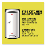 ForceFlex MaxStrength Tall Kitchen Drawstring Trash Bags, 13 gal, Fresh Clean Scent, 24 x 28, White, 34/Box, 6 Boxes/Carton