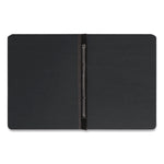 Prong Fastener Premium Pressboard Report Cover, Two-Piece Prong Fastener 3" Capacity, 8.5 X 11, Black/black
