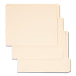 End Tab File Folder, 1/3-Cut Tabs: Assorted, Letter Size, 0.75" Expansion, Manila, 100/Box