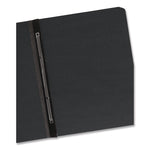 Prong Fastener Premium Pressboard Report Cover, Two-Piece Prong Fastener 3" Capacity, 8.5 X 11, Black/black