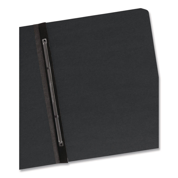 Prong Fastener Premium Pressboard Report Cover, Two-Piece Prong Fastener 3" Capacity, 8.5 X 11, Black/black