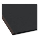 Prong Fastener Pressboard Report Cover, Two-Piece Prong Fastener, 3" Capacity, 11 X 17, Black/black