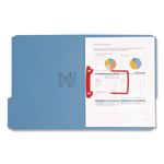 U-Clip Bonded Fasteners, 2" Capacity, 2.75" Center To Center, Red/white, 100/box