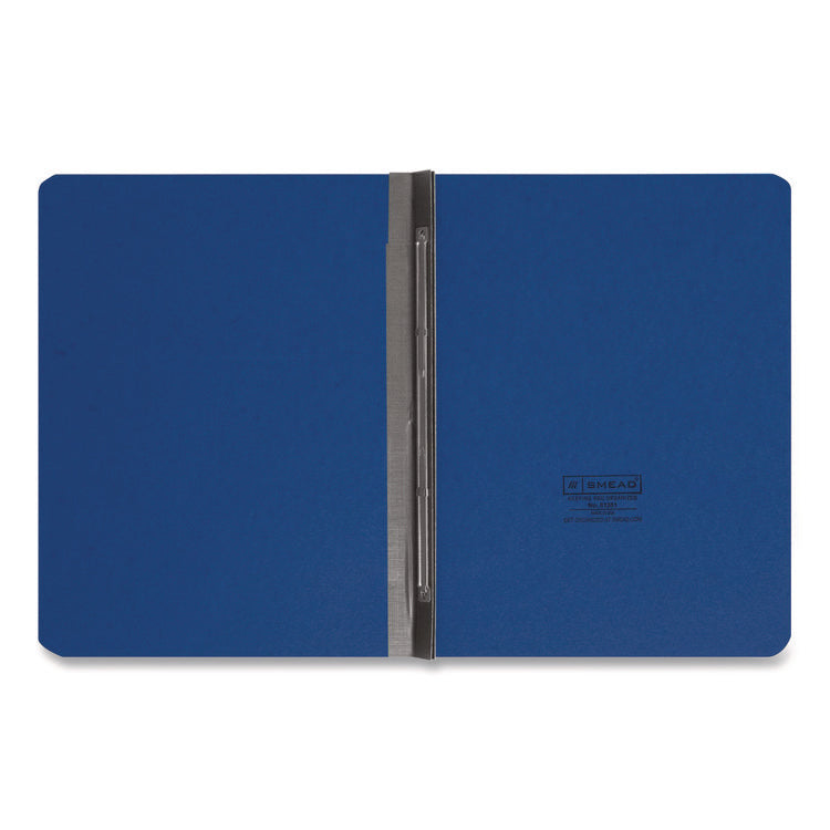 Prong Fastener Pressboard Report Cover, Two-Piece Prong Fastener, 3" Capacity, 8.5 X 11, Dark Blue/dark Blue