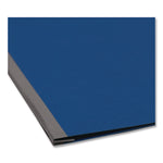 Prong Fastener Pressboard Report Cover, Two-Piece Prong Fastener, 3" Capacity, 8.5 X 11, Dark Blue/dark Blue