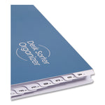 Deluxe Expandable Indexed Desk File/Sorter, Reinforced Tabs, 20 Dividers, Alpha/Numeric Index, Legal Size, Dark Blue Cover