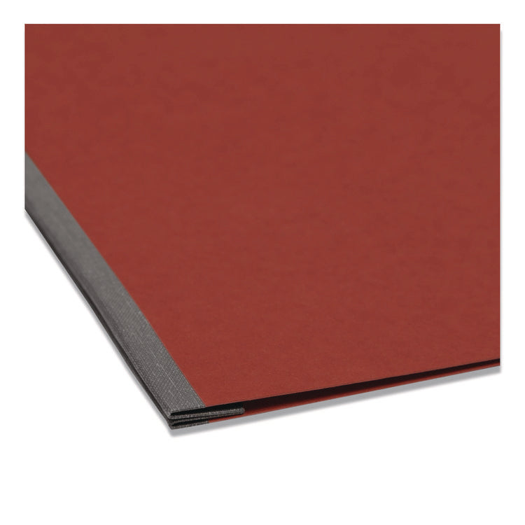 Prong Fastener Pressboard Report Cover, Two-Piece Prong Fastener, 3" Capacity, 11 X 17, Red/red