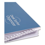 Deluxe Expandable Indexed Desk File/Sorter, 31 Dividers, Date Index, Letter Size, Dark Blue Cover