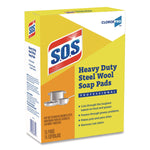 Steel Wool Soap Pads, 2.4 x 3, Steel, 15 Pads/Box, 12 Boxes/Carton