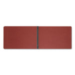 Prong Fastener Premium Pressboard Report Cover, Two-Piece Prong Fastener, 3" Capacity, 11 X 17, Red/red