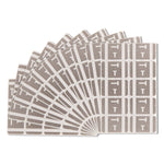 Alphaz Color-Coded Second Letter Alphabetical Labels, T, 1 X 1.63, Gray, 10/sheet, 10 Sheets/pack