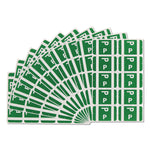 Alphaz Color-Coded Second Letter Alphabetical Labels, P, 1 X 1.63, Dark Green, 10/sheet, 10 Sheets/pack