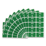 Alphaz Color-Coded Second Letter Alphabetical Labels, C, 1 X 1.63, Dark Green, 10/sheet, 10 Sheets/pack
